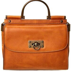 Frye Orange Leather Satchel